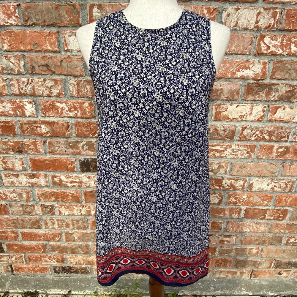 Soprano abstract floral patterned black and red dress / S / Excellent condition